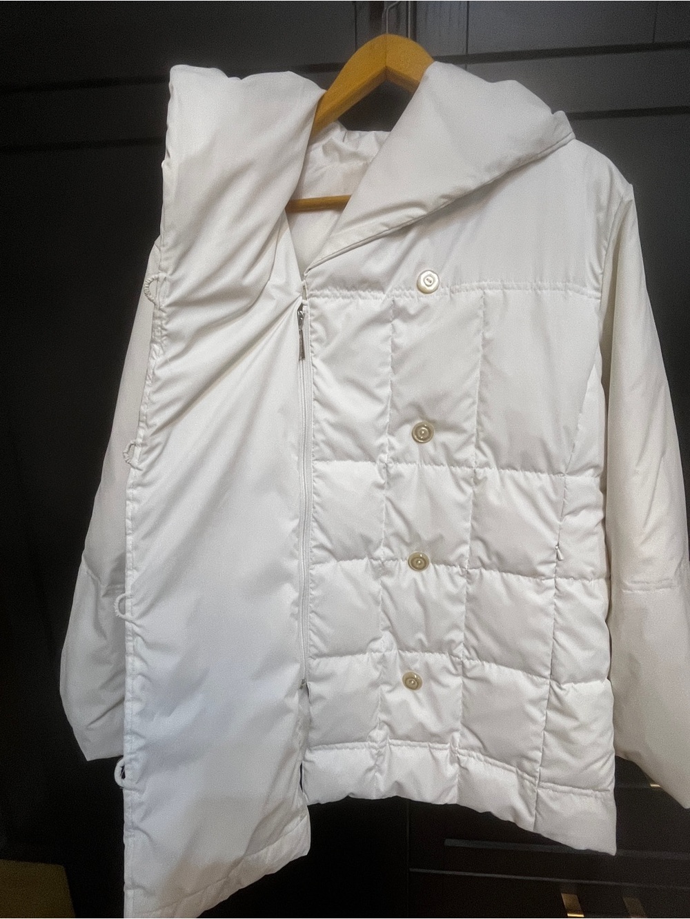 ⚡️Flash Offer⚡️Like NEW - NUAGE - Classic White Hooded Puffer Jacket - Picture 5 of 10